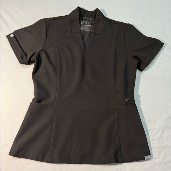 Figs Technical collection scrub top in black extra small - Picture 1 of 6